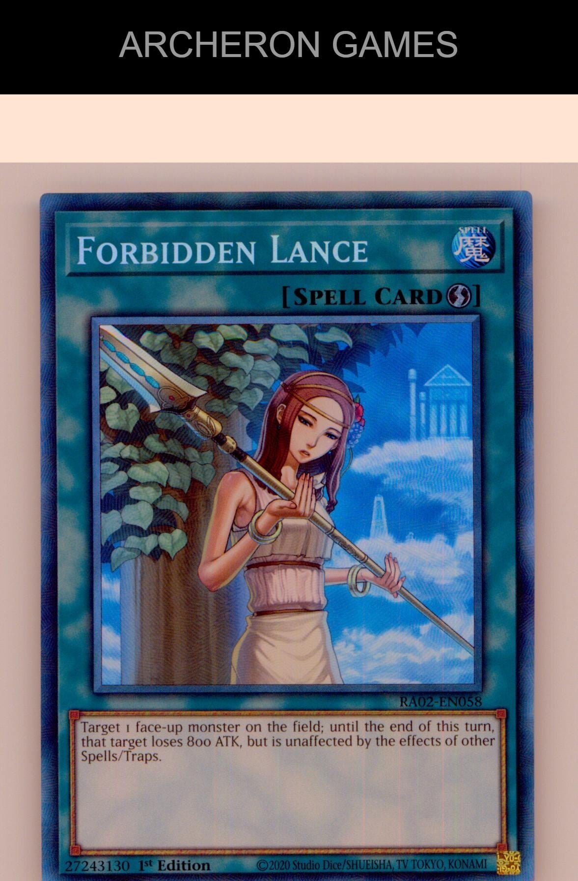 Forbidden Lance (PCR) Prismatic Collector's Rare YUGIOH Card 1st Edition