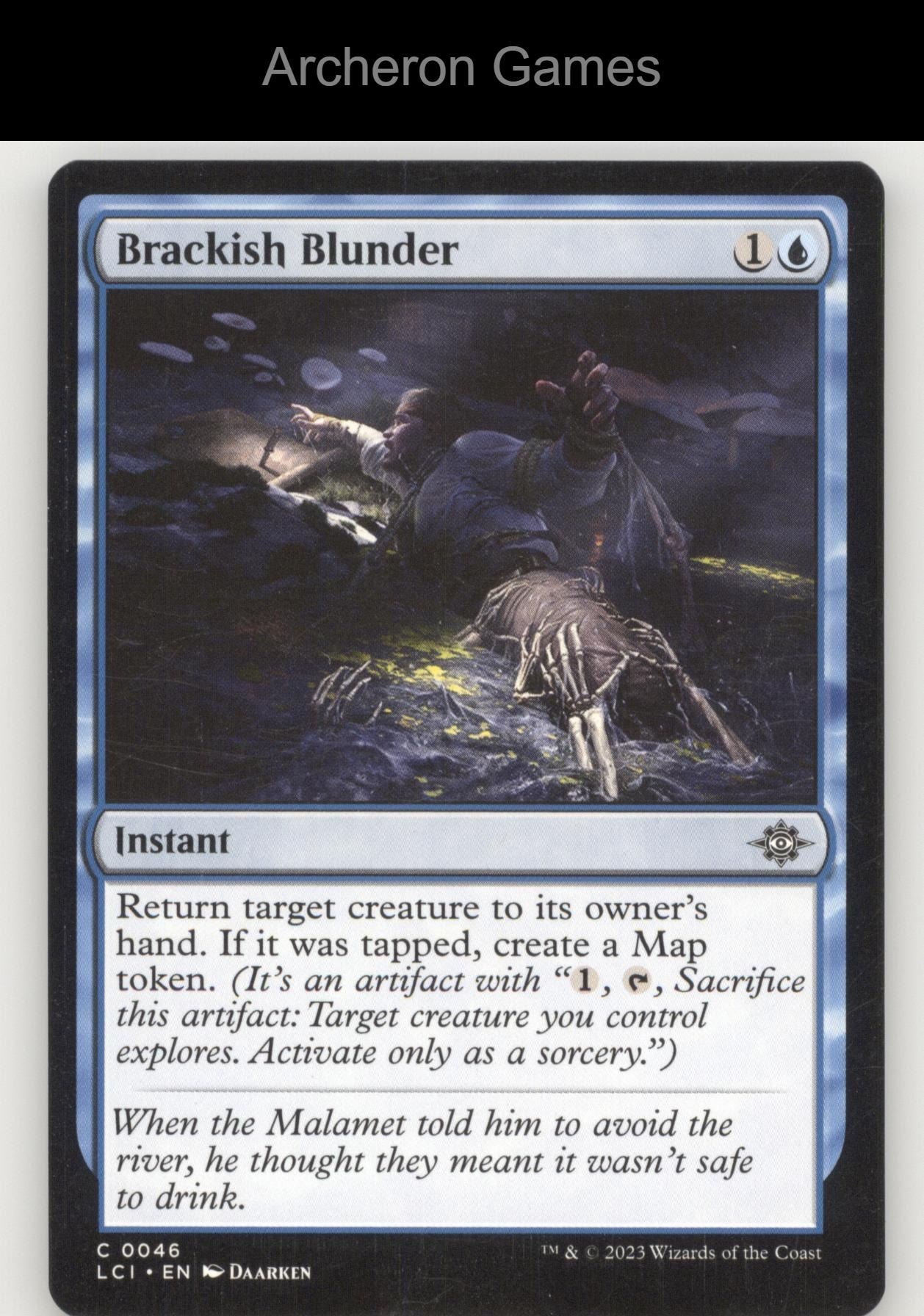 Brackish Blunder 46 C MTG Card The Lost Caverns of Ixalan