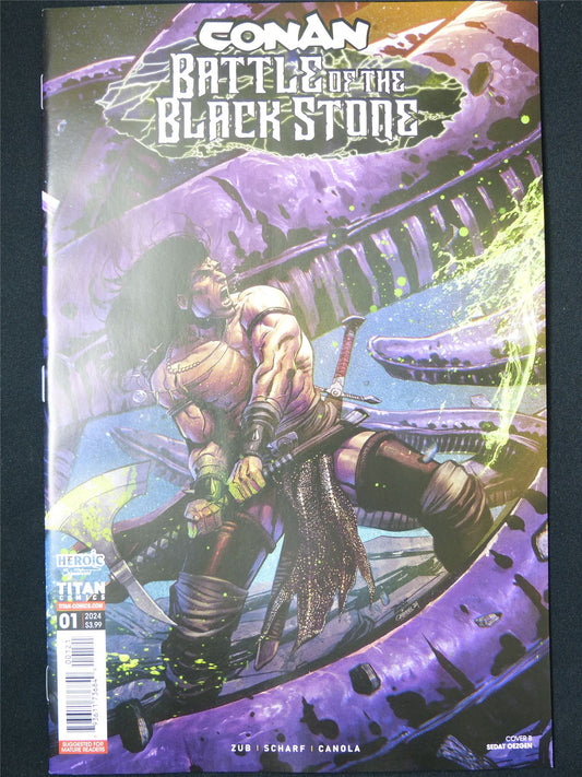 CONAN: Battle of the Black Stone #1 Cvr B - B&B Sep 2024 Titan Comic #132