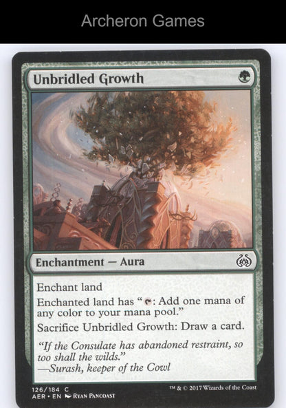 Unbridled Growth 126 C MTG Card Aether Revolt