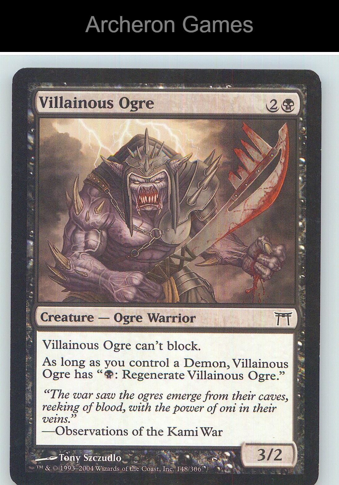 Villainous Ogre CHK 148 C MTG Card NM/EX+