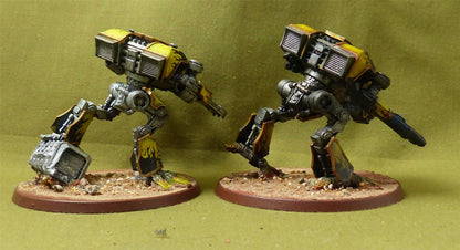 Warhound Scout Titans painted - Warhammer Legions Imperialus #WV
