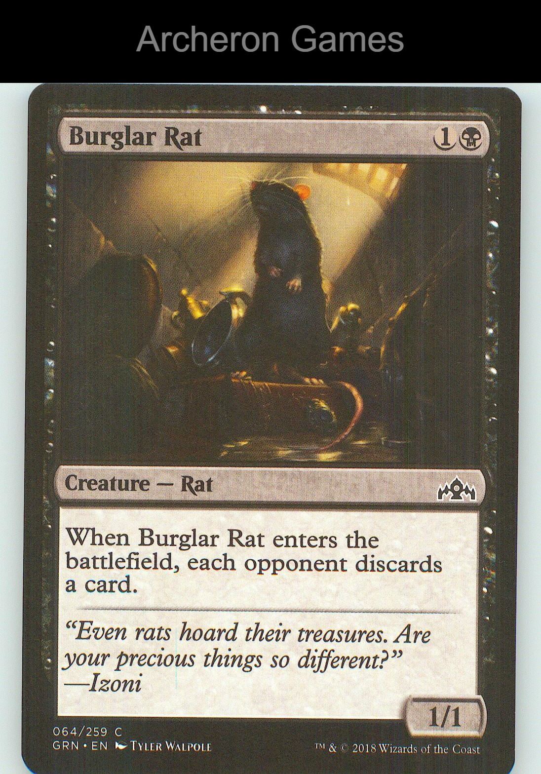 Burglar Rat GRN 64 C MTG Card NM/EX+