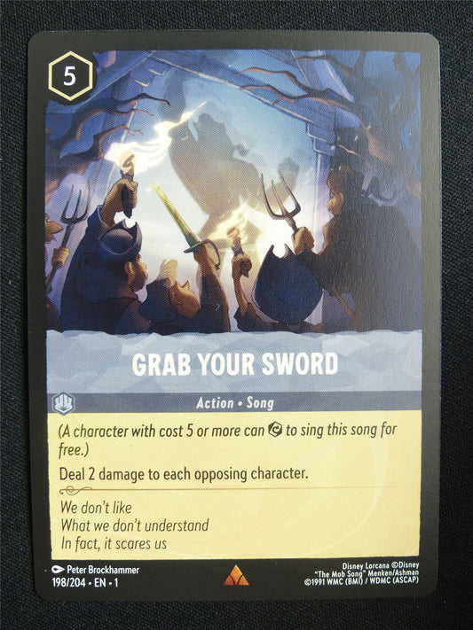 Grab Your Sword 198/204 - Lorcana Card #18B