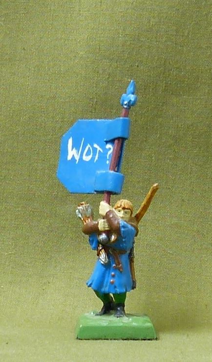 Classic Metal Archer With Standard - Bretonnian - Warhammer Fantasy #4X9