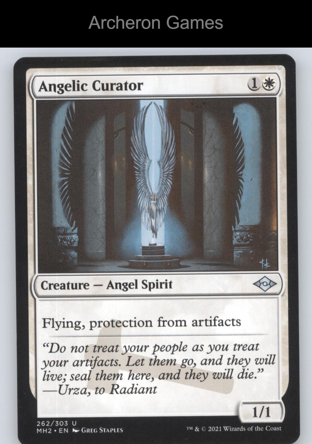 Angelic Curator 262 UC MTG Card Modern Horizons 2
