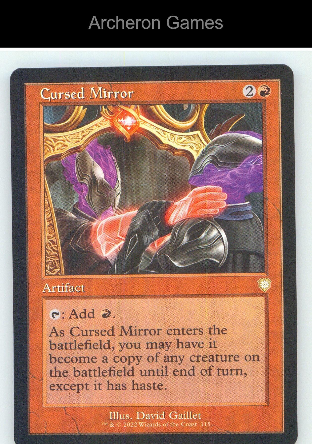 Cursed Mirror (Retro Frame) BRC 115 R MTG Card NM/EX+