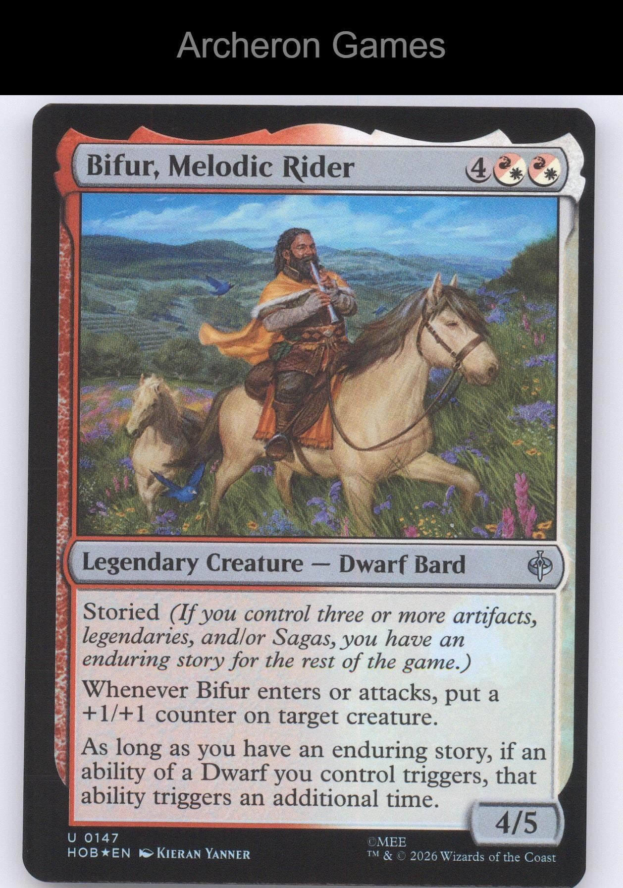 Bifur, Melodic Rider HOB 147 UC MTG Card The Hobbit