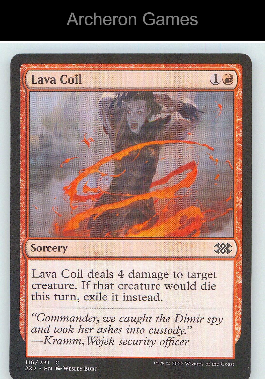 Lava Coil 2X2 116 C MTG Card NM/EX+