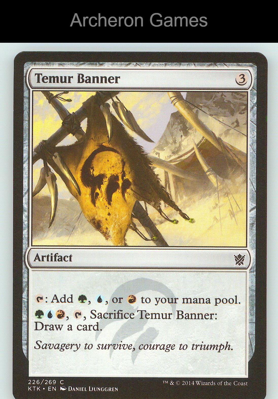 Temur Banner KTK 226 C MTG Card NM/EX+