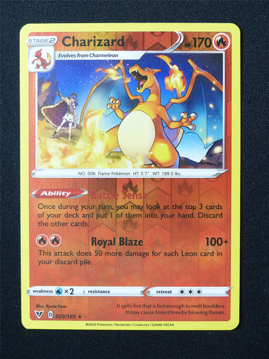 Charizard 025/185 Reverse Holo - Pokemon Card #5ZP