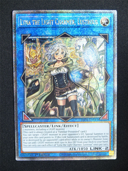 Lyna the Light Charmer Lustrous RA04 Quarter Century Rare - 1st ed Yugioh Card #18T