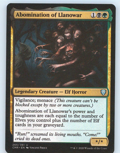 Abomination of Llanowar 265 UC MTG Card Commander Legends