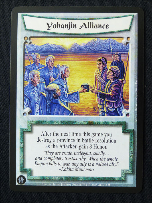 Yoabnjin Alliance - Sam - Legend of the Five Rings L5R Card #11I