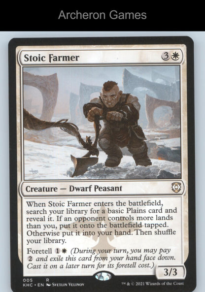Stoic Farmer 5 R MTG Card Commander: Kaldheim