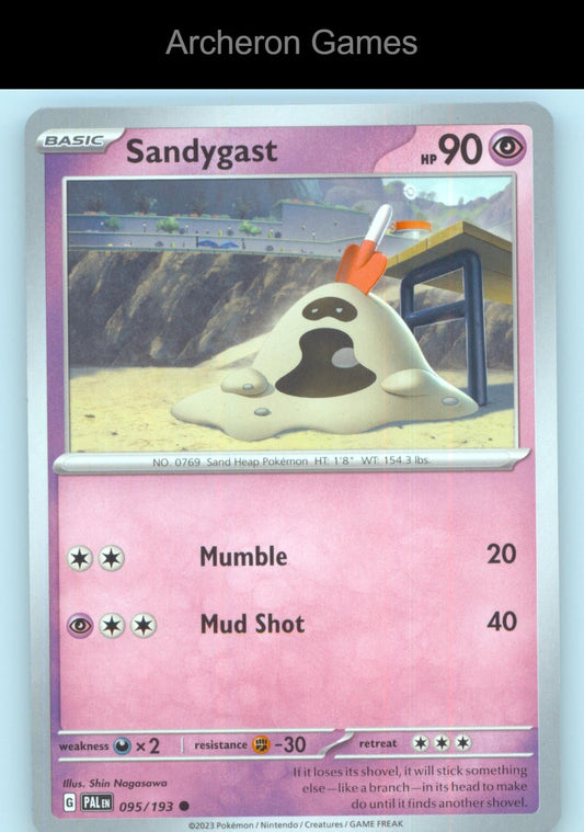 Pokemon Card Sandygast PAL 095/193 C Paldea Evolved