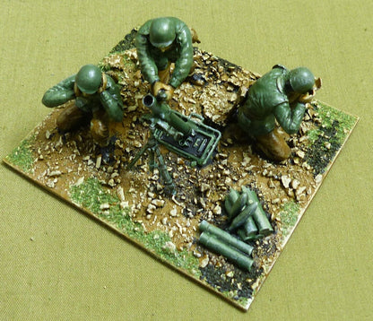 British Mortar Team painted 1/35 scale - WW2 Model #178