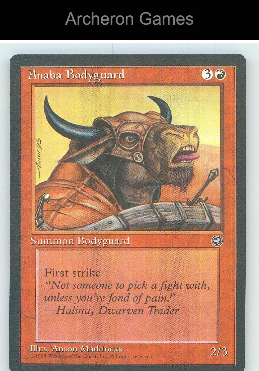 Anaba Bodyguard [Version 2] HML 84 C MTG Card NM/EX+