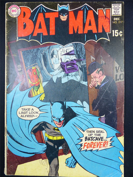 BATMAN #217 well read - DC Comic #3KB