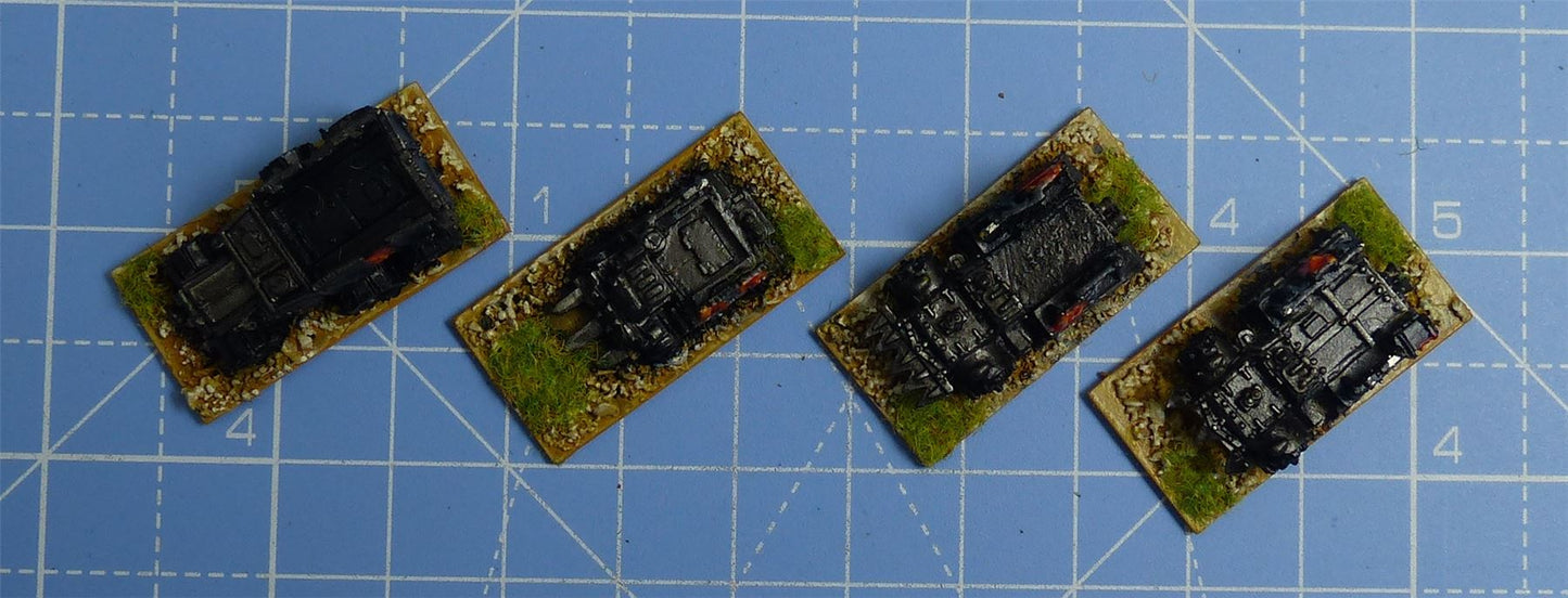 Classic Metal Battlewagons painted set of 4 - Warhammer Epic #2LD