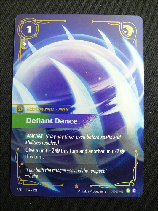 Defiant Dance SFD 196/221 - Riftbound Card #3JB