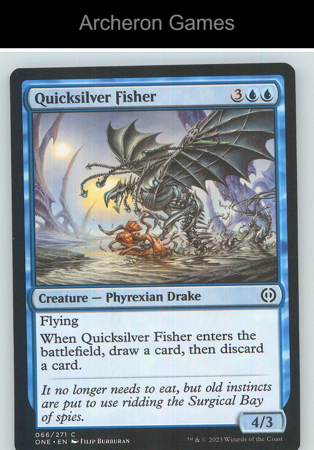 Quicksilver Fisher ONE 66 C MTG Card NM/EX+