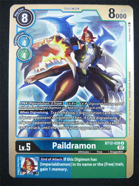 Palidramon BT12-028 R - Digimon Card #KS