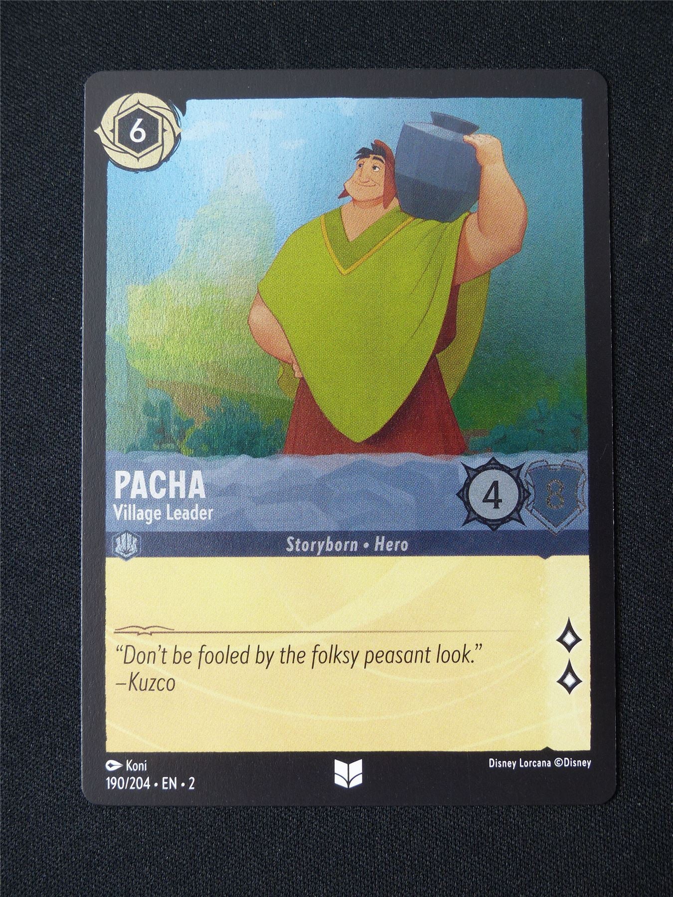 Pacha 190/204 Foil - Lorcana Card #3DN