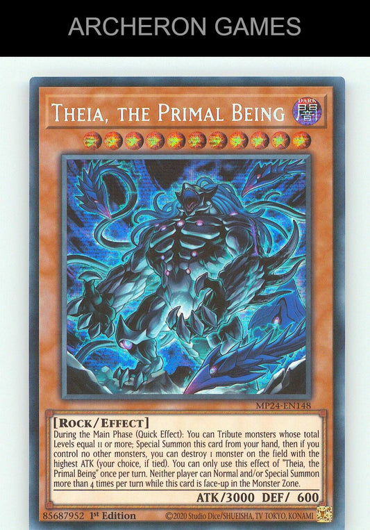 Theia, the Primal Being SEC YUGIOH Card