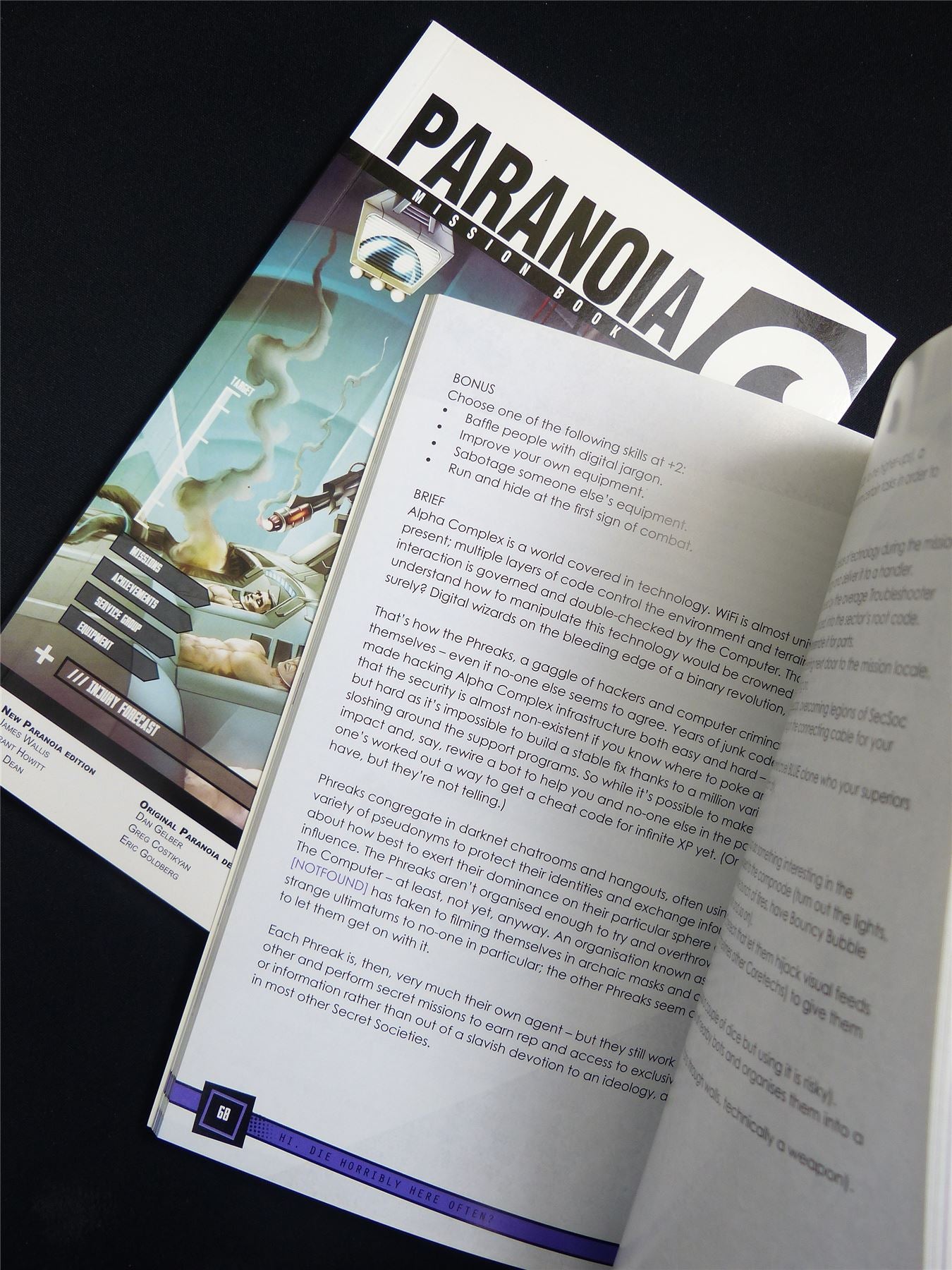 Paranoia Mission & Gamemaster Hand Books - Roleplay Book Softback #2VZ