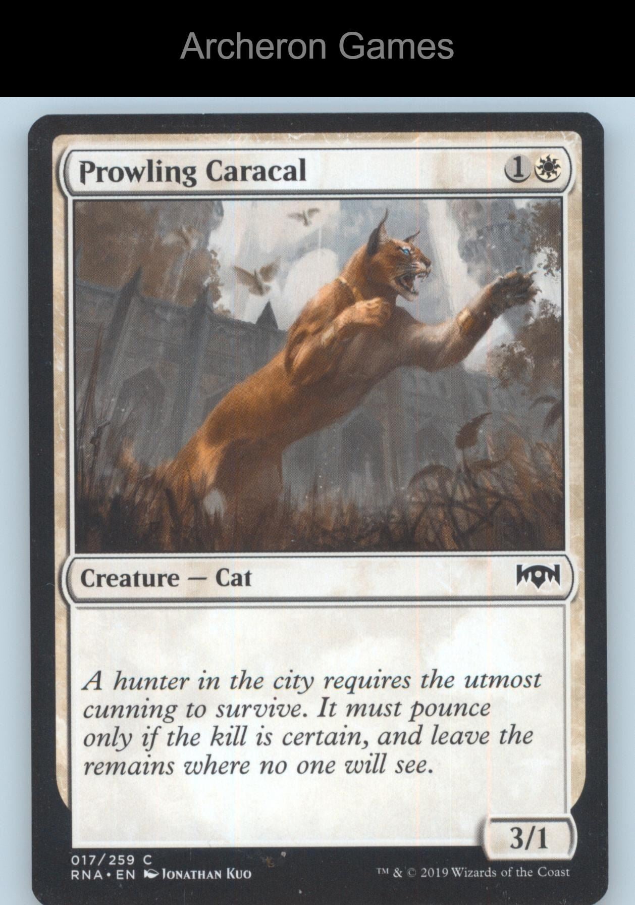 Prowling Caracal 17 C MTG Card Ravnica Allegiance