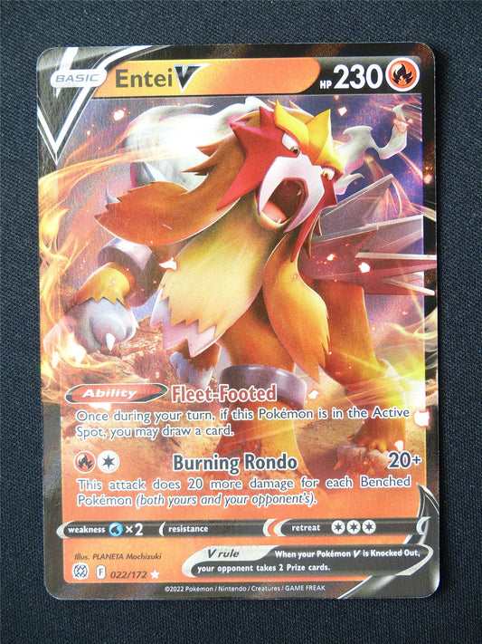 Entei V 022/172 Holo - Pokemon Card #5TF