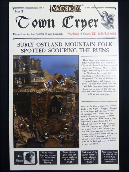 Mordheim: Town Cryer #11 Burly Ostland Mountain Folk - Games Workshop Magazine #1N7