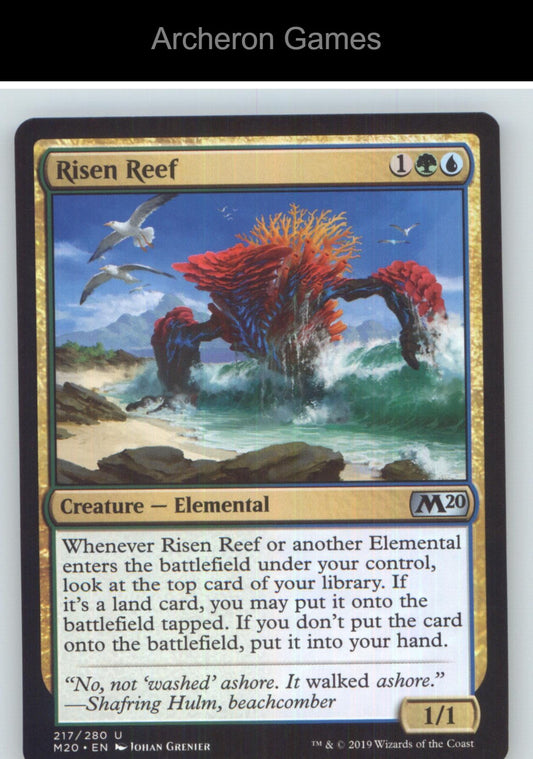 Risen Reef M20 217 UC MTG Card NM/EX+