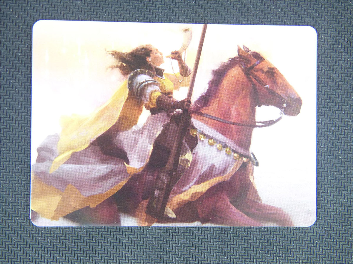 Sunrise Cavalier Art Card 69 - Innistrad Midnight Hunt Art Series - Mtg Card #3E6