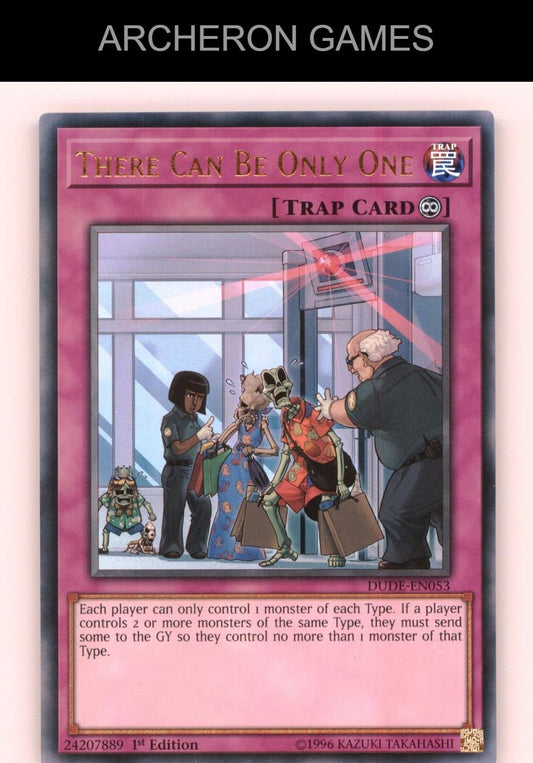 There Can Be Only One Ultra Rare YUGIOH Card