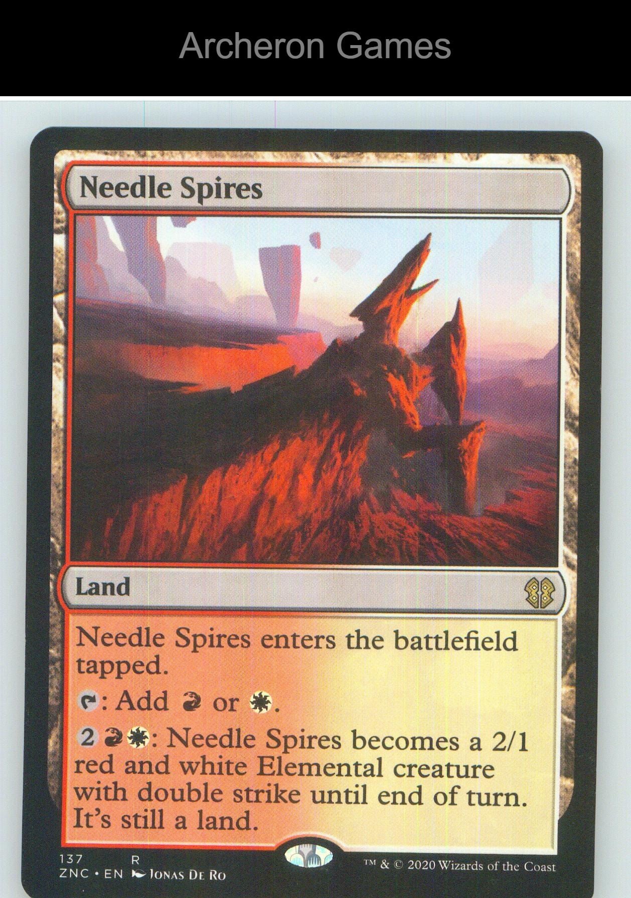 Needle Spires ZNC 137 R MTG Card NM/EX+