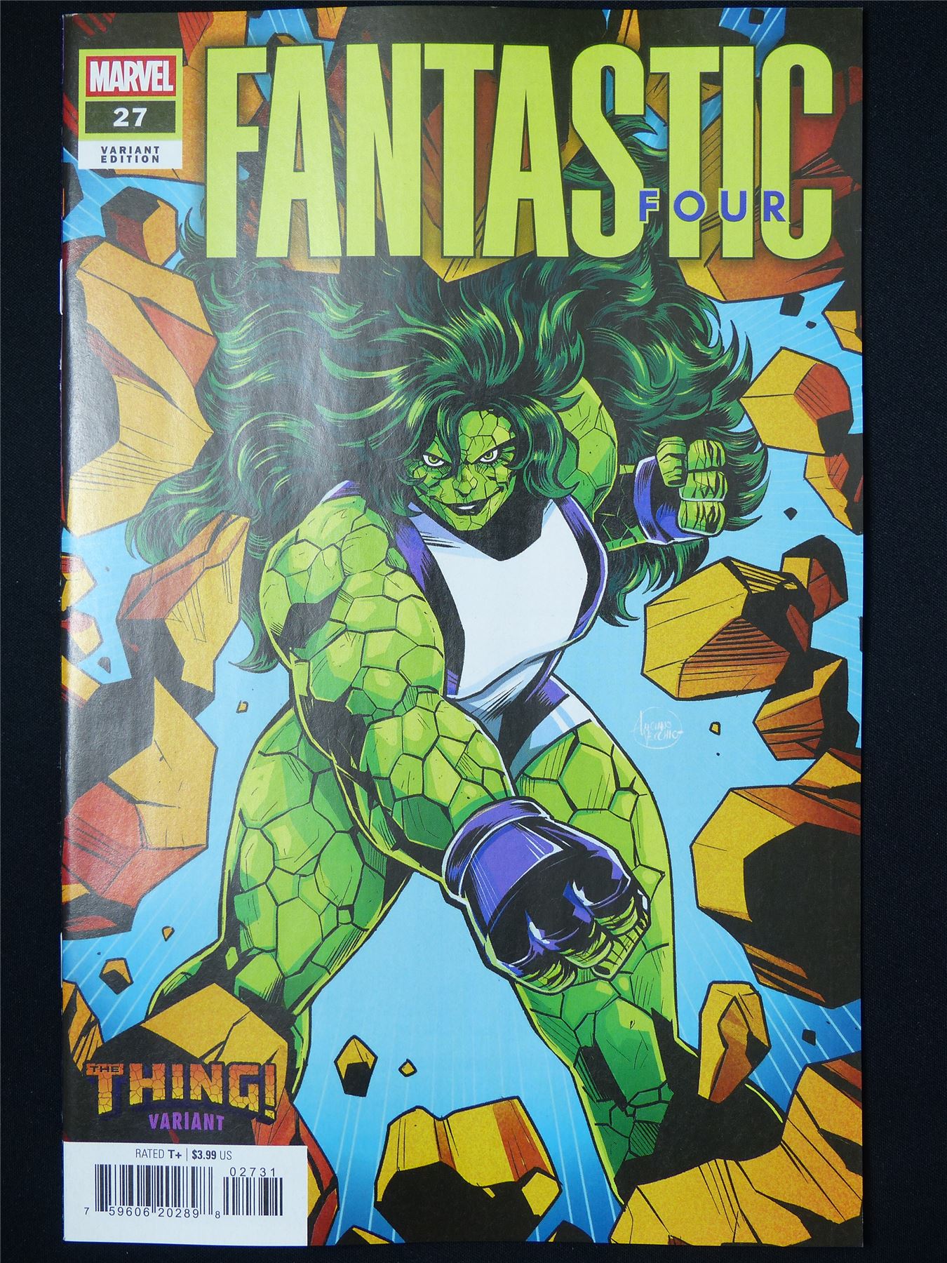 FANTASTIC Four #27 She-Hulk Thing Variant - Feb 2025 Marvel Comic #650