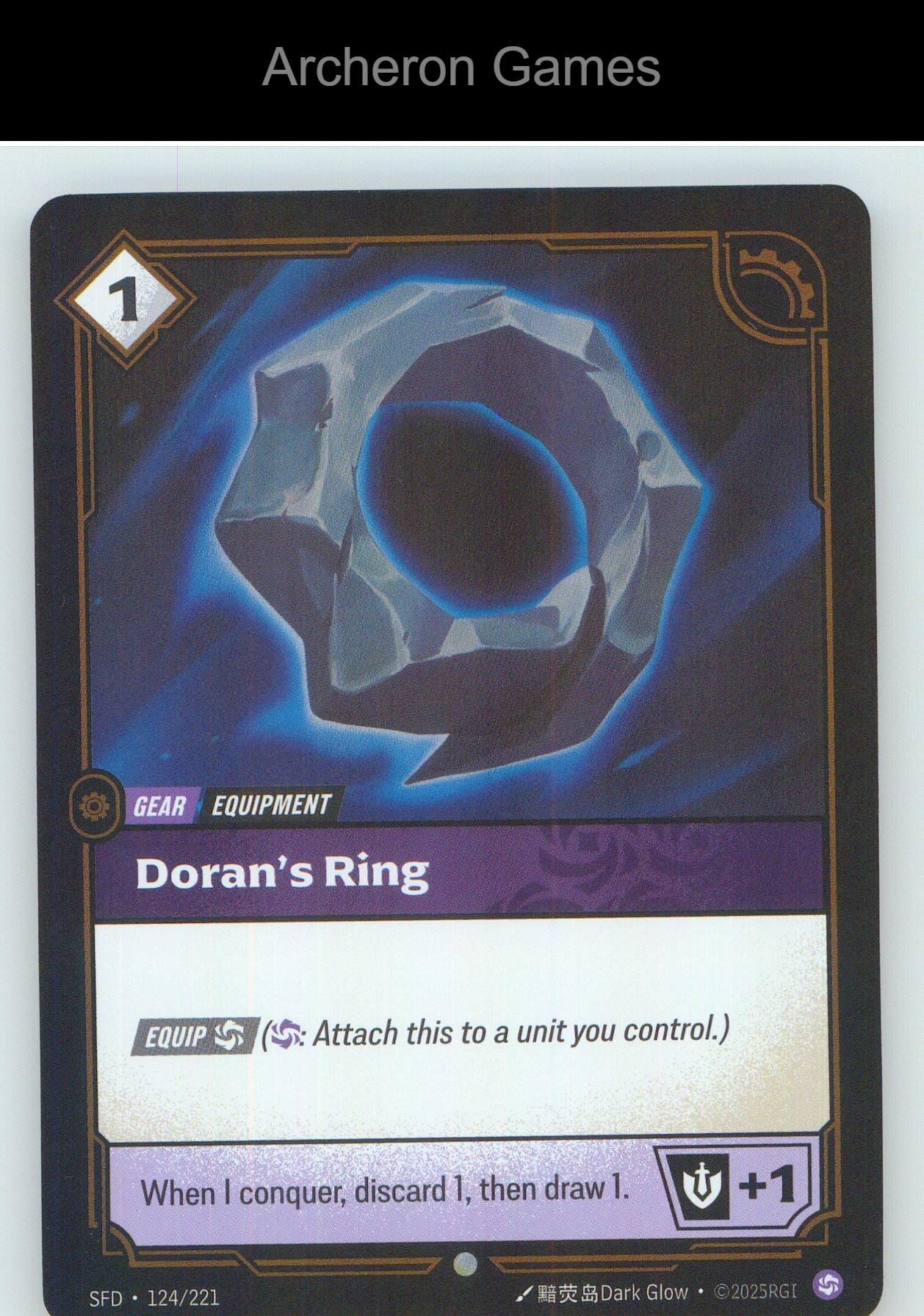 Doran's Ring SFD 124/221 C Spiritforged Riftbound Card