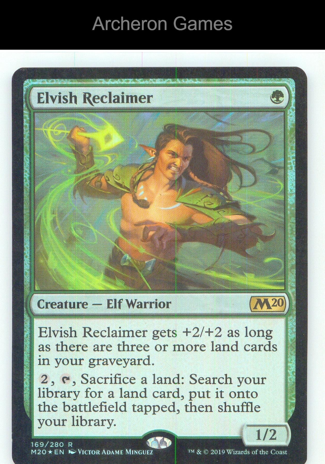 Elvish Reclaimer M20 169 R MTG Card NM/EX+ Foil