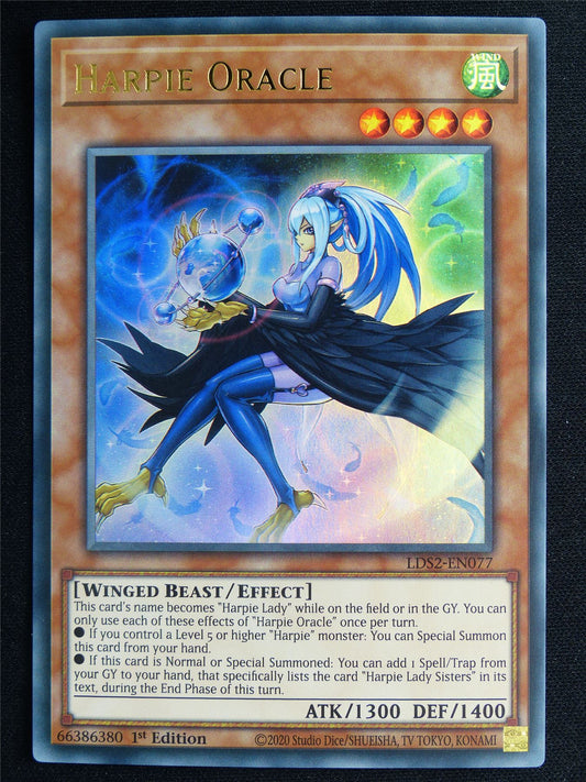 Harpie Oracle LDS2 Ultra Rare - 1st ed Yugioh Card #4S1