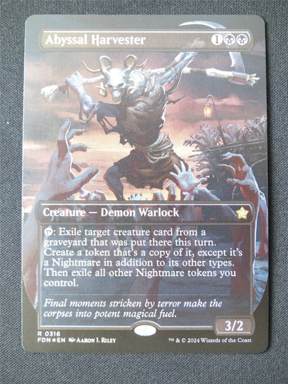 Abyssal Harvester Borderless Foil - FDN - Mtg Card #11U