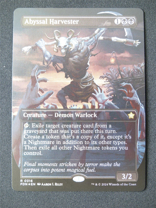 Abyssal Harvester Borderless Foil - FDN - Mtg Card #11U