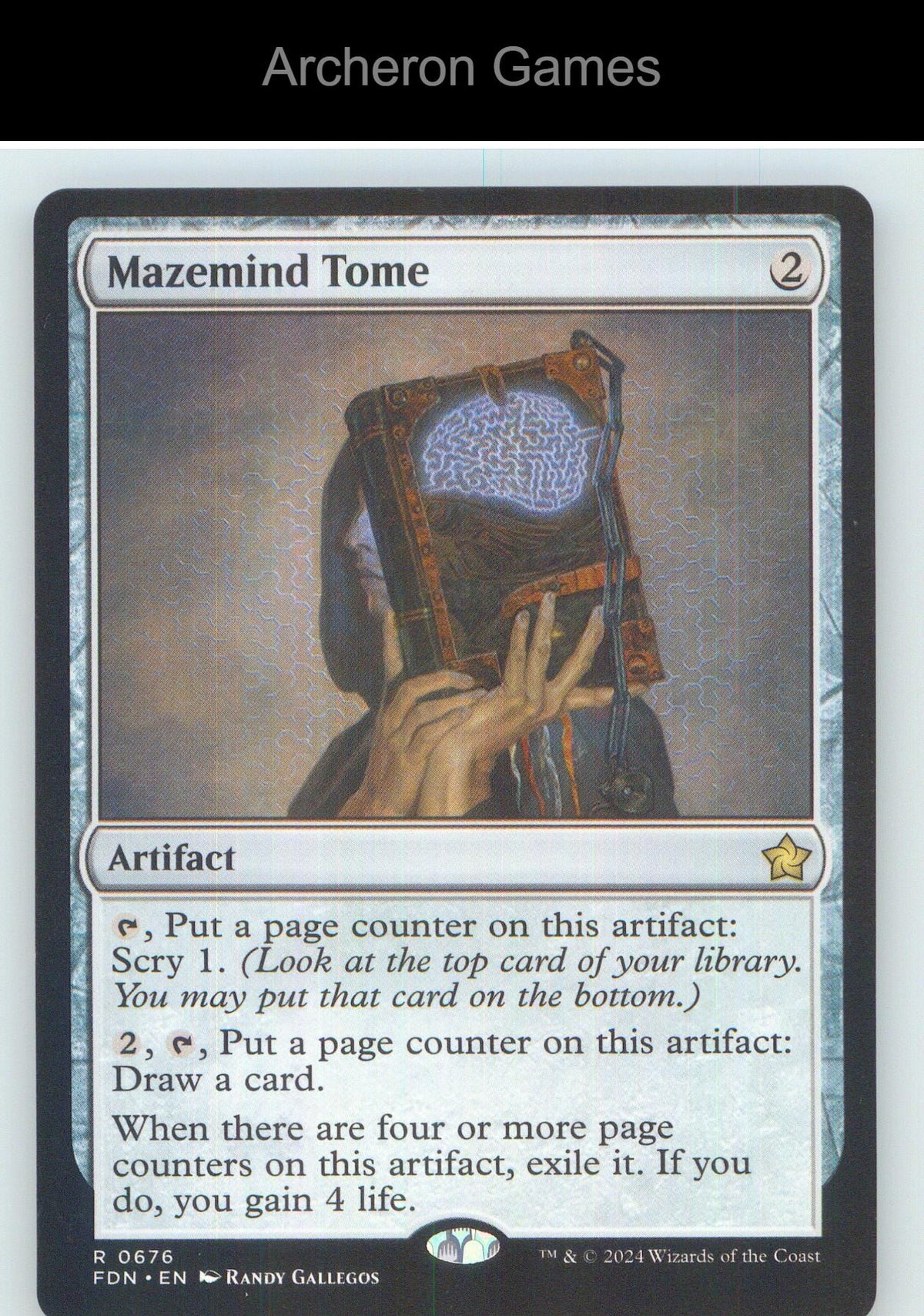 Mazemind Tome FDN 676 R MTG Card NM/EX+