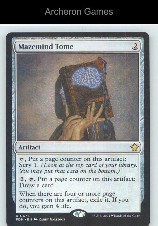 Mazemind Tome FDN 676 R MTG Card NM/EX+