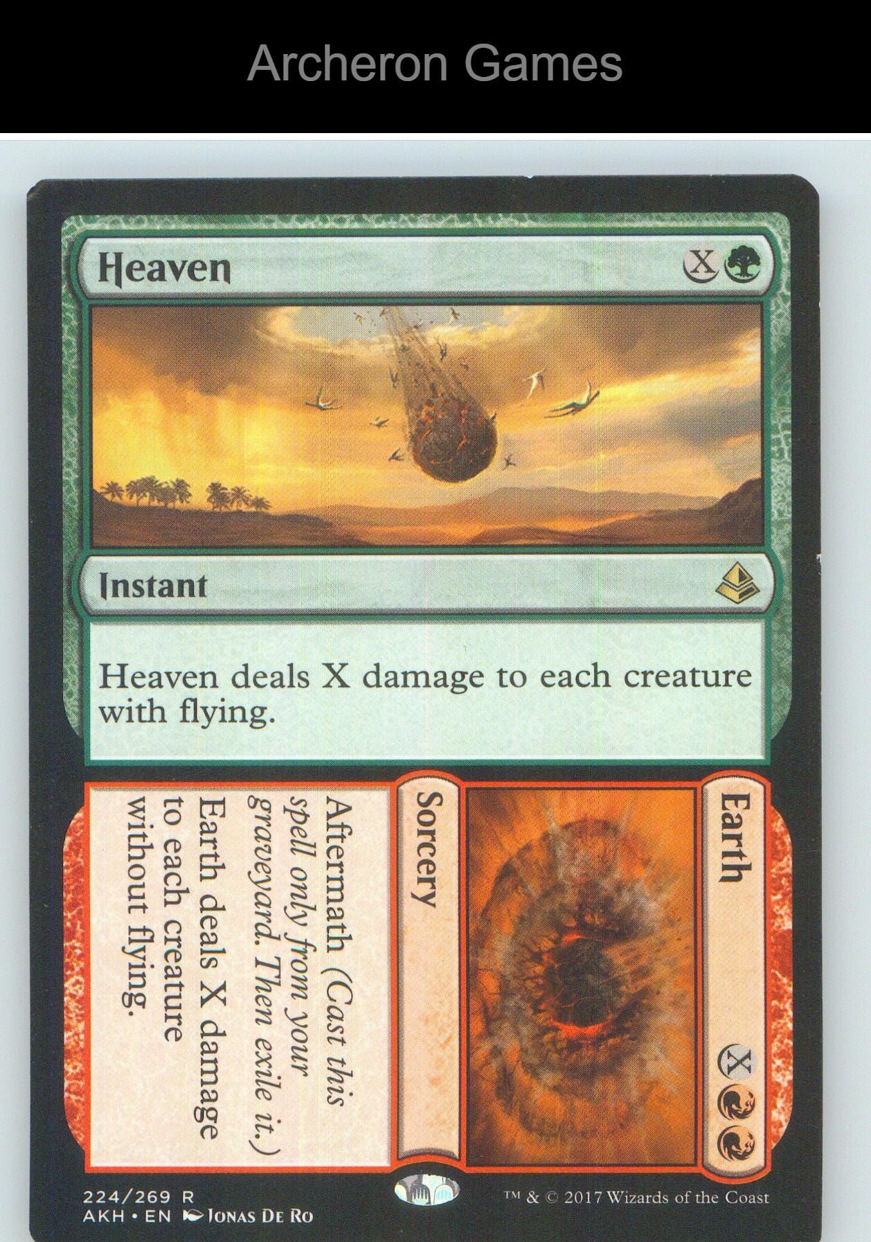 Heaven // Earth AKH 224 R MTG Card NM/EX+