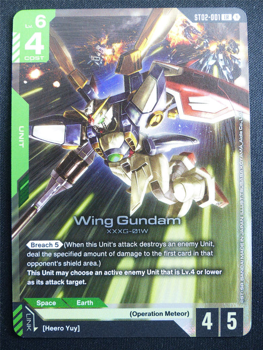Wing Gundam ST02-001 LR Foil - Gundam Card #4EL