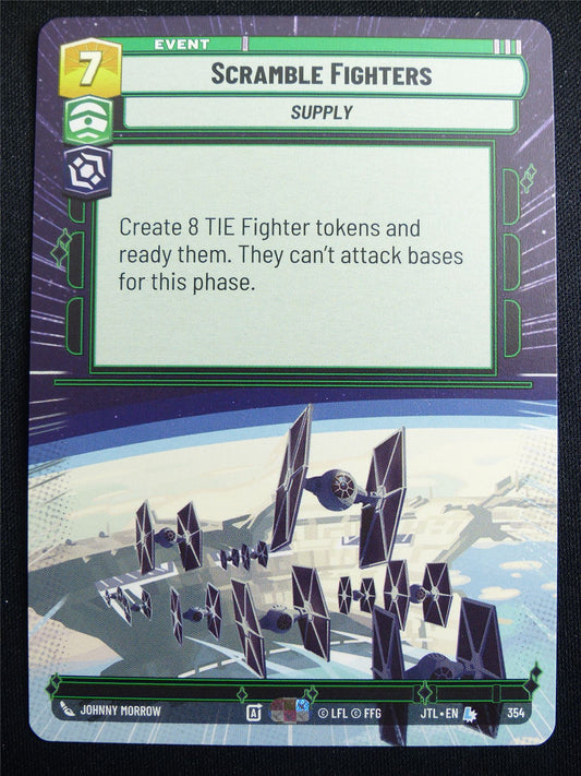 Scramble Fighters 354 Hyperspace - Star Wars Unlimited Card #4G2
