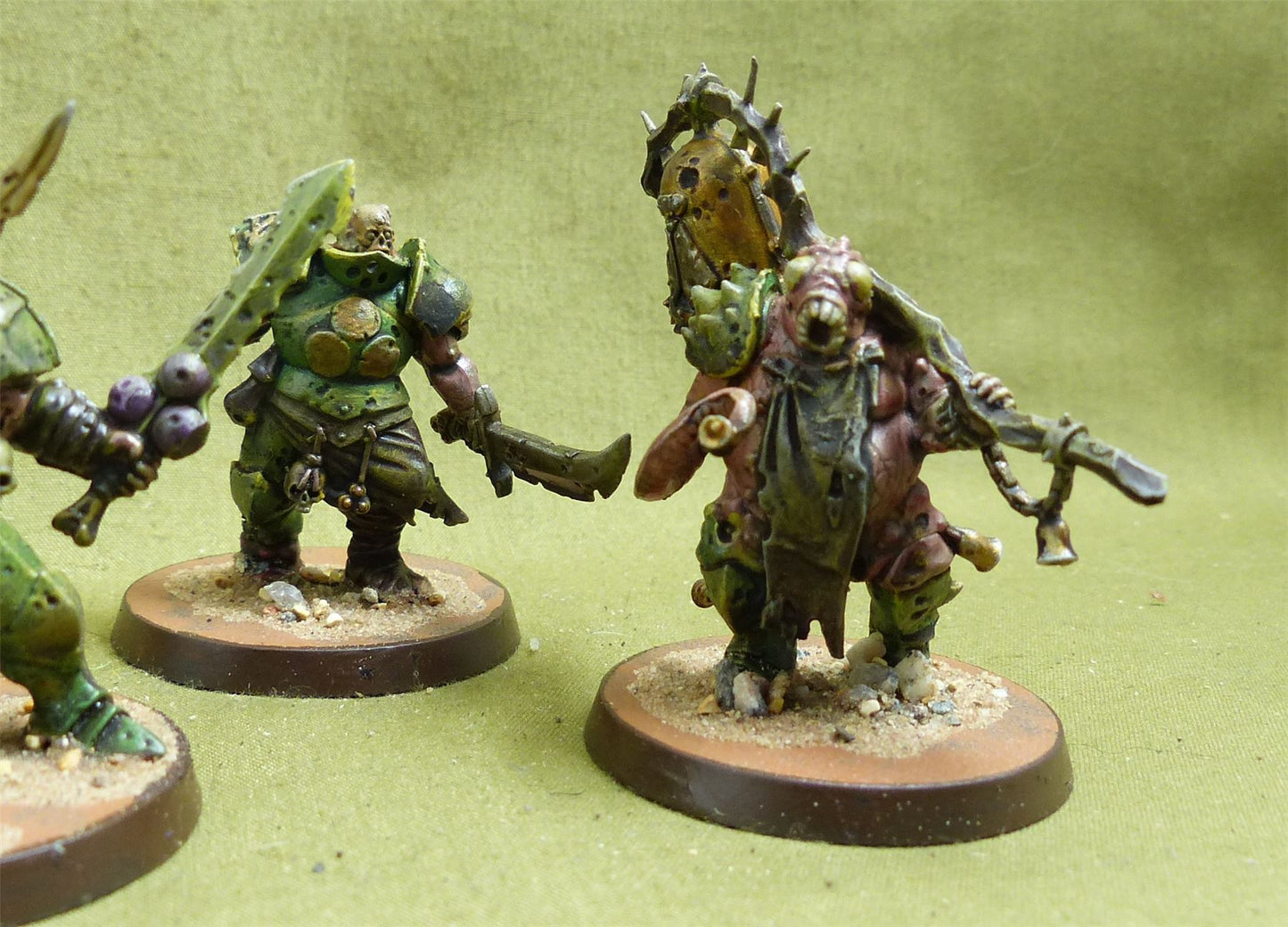 Putrid Blightkings painted - Forces of Nurgle - Warhammer AoS #FG