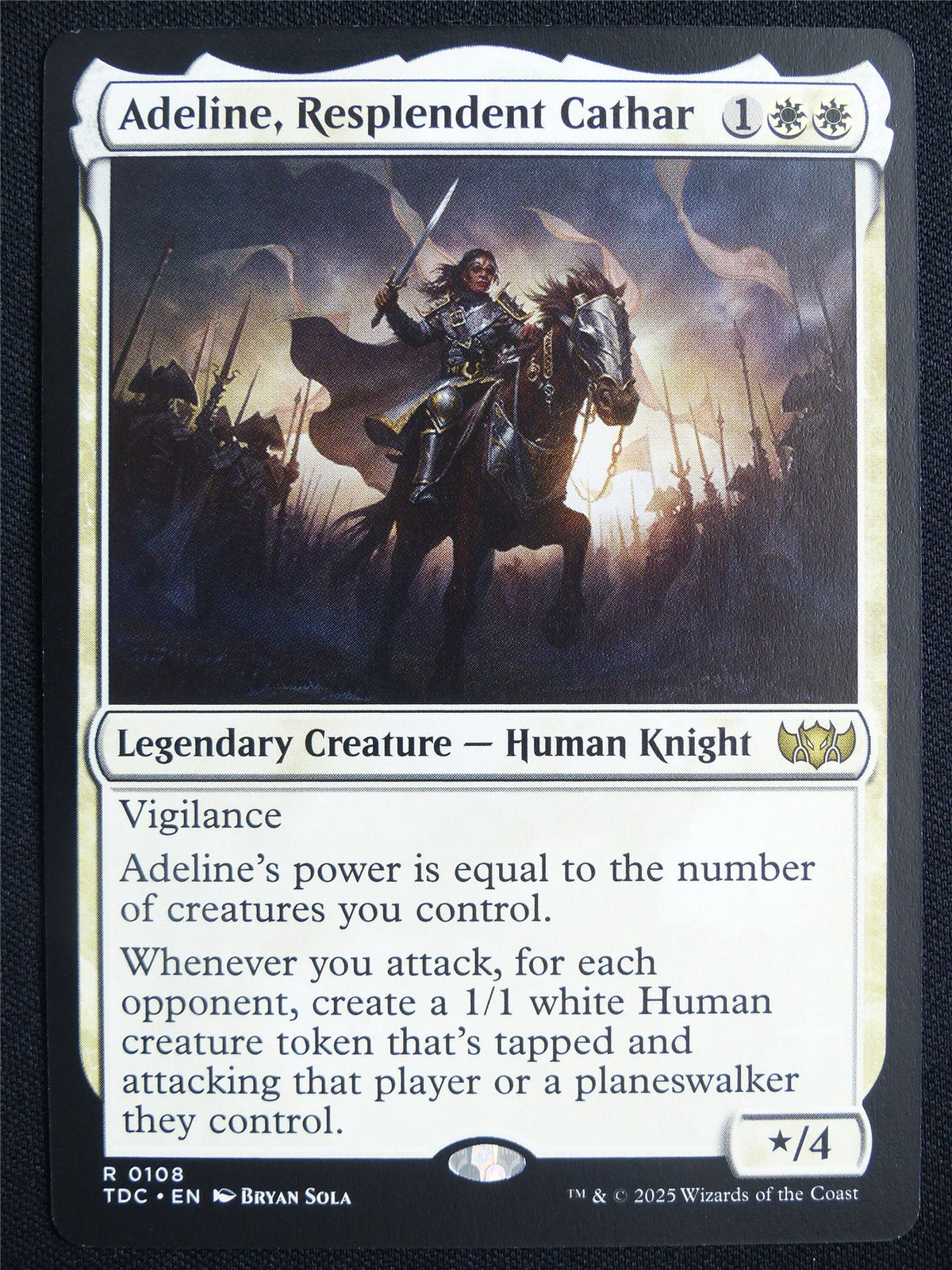 Adeline Resplendent Cathar - TDC - Mtg Card #24H